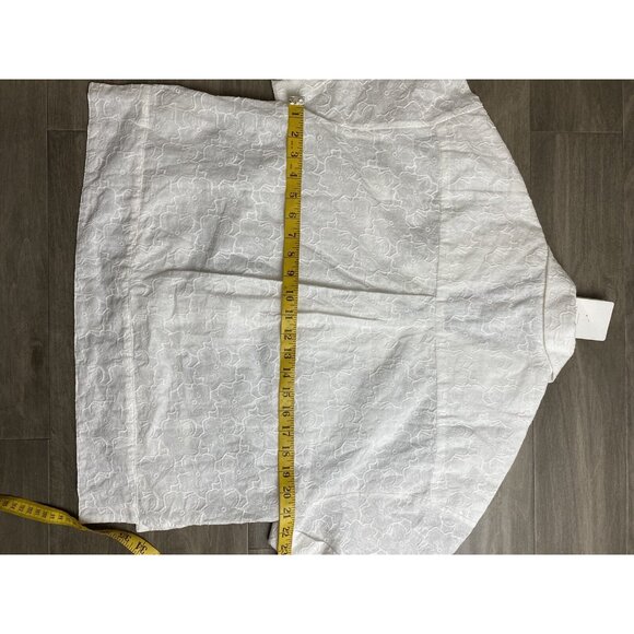 $195 TED BAKER Chancee Broidery Boxy Short sleeve Shirt blouse size 2 SOLD OUT - Picture 8 of 14